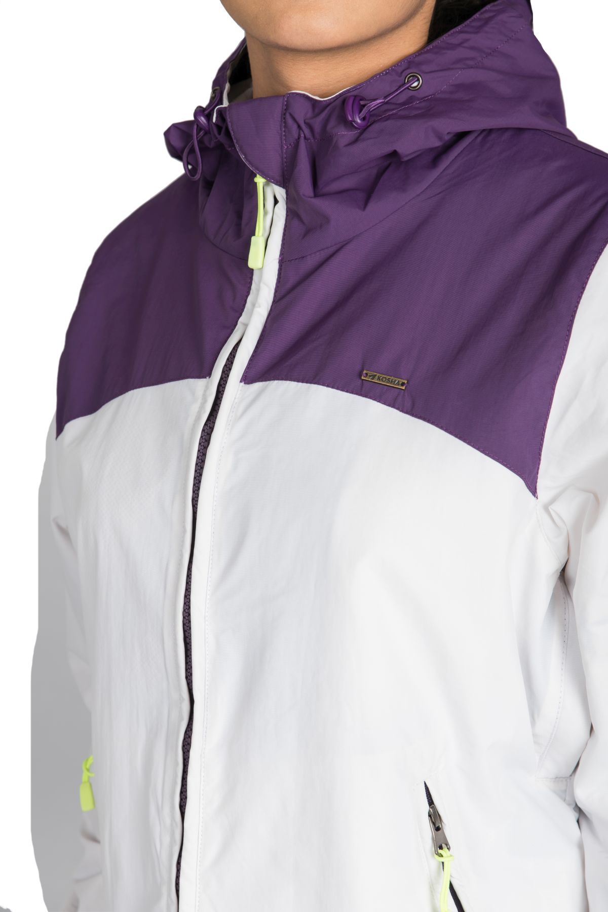 Purple & White Waterproof Ski Jacket | Women